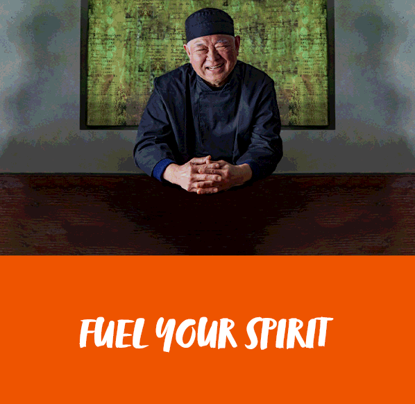 Images of Chef and Banana Tree restaurant with text reading: Fuel your spirit